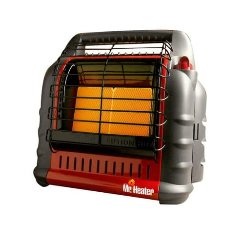 Mr. Heater Portable Big Buddy Propane Heater with Propane Tank Refill Adapter Bundle (2 Items)