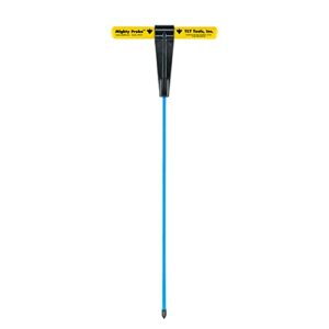 t&t tools mighty probe insulated metal soil probe - probing rod, t-handle steel rods, landscaping tools (1, 48-inch long overall w/ 3/8" metal round rod)