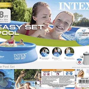 Intex 8ft X 30in Above-Ground Pool Easy Set Pool Set with Filter Pump