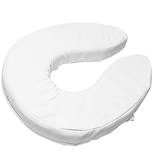 Raised Toilet Seat Cushion, 2" High Padded Comfort Support, Universal Fit, Portable with Adjustable Fastening Straps