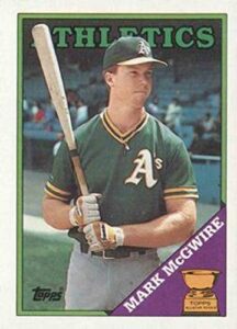 1988 topps #580 mark mcgwire