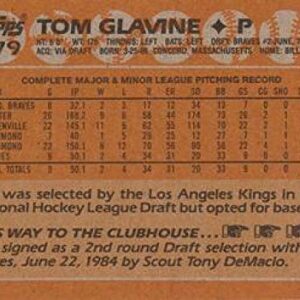 Baseball MLB 1988 Topps #779 Tom Glavine NM-MT RC Rookie Braves