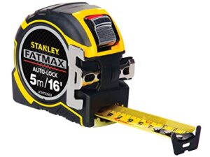 stanley fatmax autolock tape, 5 m/16 ft