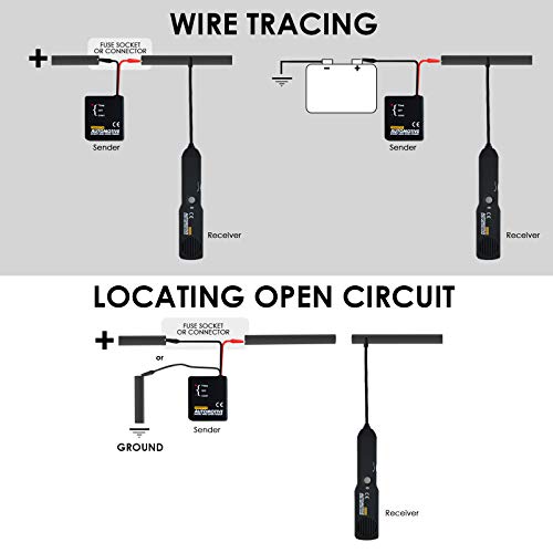 em415Pro Automotive Electrical Power Probe Short/Open Circuit Finder Circuit Tester Tracer Cable Wire Breaker Tracker Circuit Fault Finder Car Open Short Wire Finder