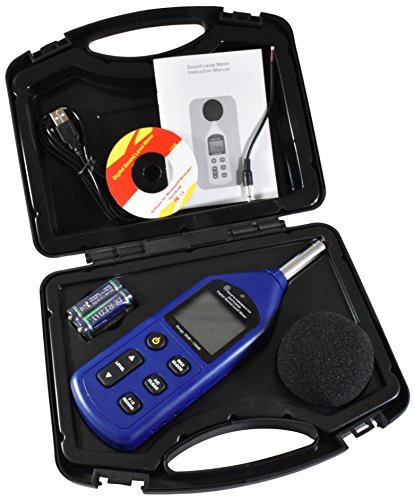 BAFX Products - Decibel Meter/Sound Pressure Level Reader (SPL) / 30-130dBA Range - 1 Year Warranty