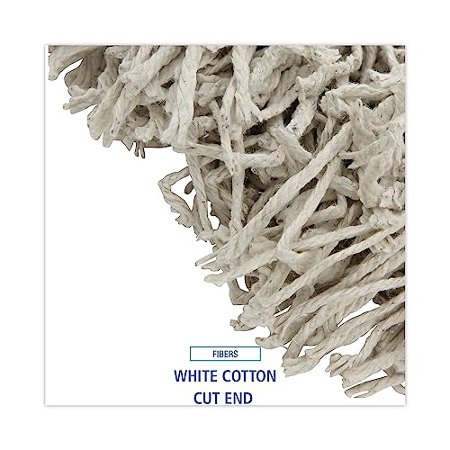 Boardwalk Cm20024 Banded Cotton Mop Heads, 24Oz, White, 12/Carton