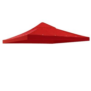 yescom 10'x10' gazebo top replacement for 1 tier outdoor canopy cover patio garden yard red y0041002
