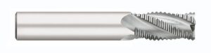 titan tc29532 fine pitch rougher, regular length, 4 flute, 30 degree angle helix, altin coated, 1/2" size, 1/2" shank diameter, 3" overall length, 1-1/4" length of cut