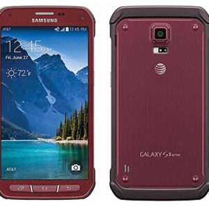 Samsung Galaxy S5 Active G870a 16GB Unlocked GSM Phone - Ruby Red