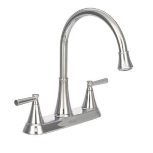 cantara 3 or 4-hole 2-handle side sprayer kitchen faucet in polished chrome