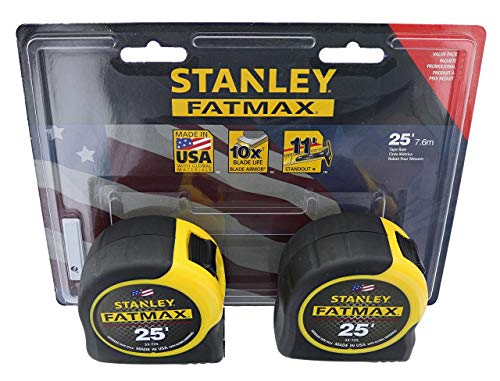 STANLEY Consumer Tools FMHT74038 25' Fatmax Tape Measure (2 Pack)