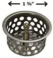 EZ Travel Collection Mini RV Motorhome Sink Strainer (Stainless Steel)