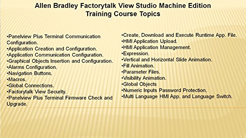 Allen Bradley Factorytalk View Studio Machine Edition 5/6/7/8 Video Training Course