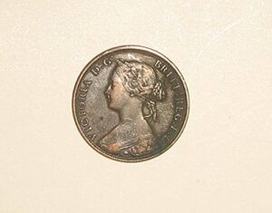 rare scarce key date high grade 1862 large penny one cent nova scotia coin