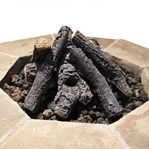 Black Lava Rocks for Fire Pit, 1 Cu Ft, (35 to 40 pounds). Naturally Formed Volcanic Rock Mined in the USA. Varies In Size From 1/2" to 1 1/2"