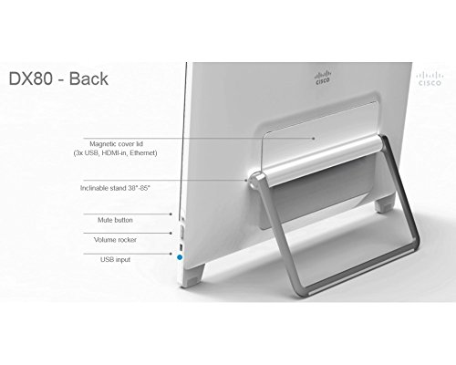 Cisco DX80 CP-DX80-K9= 23-inch 1080p Touchscreen Desktop Collaboration Experience (Video Conferencing, VoIP Phone, Requires Existing Cisco UCM License, Android OS)