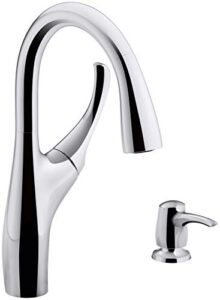 kohler k-r72511-sd-cp mazz kitchen sink faucet, polished chrome