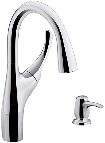 Kohler K-R72511-SD-CP Mazz Kitchen Sink Faucet, Polished Chrome