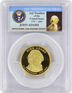 2007 adams presidential s proof presidential dollar pr-69 pcgs