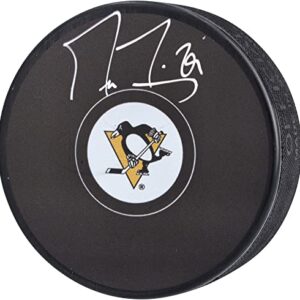 Marc-Andre Fleury Pittsburgh Penguins Autographed Hockey Puck - Autographed NHL Pucks