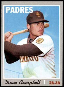 1970 topps # 639 dave campbell san diego padres (baseball card) ex padres