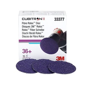 cubitron 3m roloc fibre disc 786c, 33377, 2 in (50 mm), 36+, 15 discs per carton