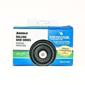 Arnold 490-241-0038 Rolling Skid Shoes Wheel, 1-Pack, Black