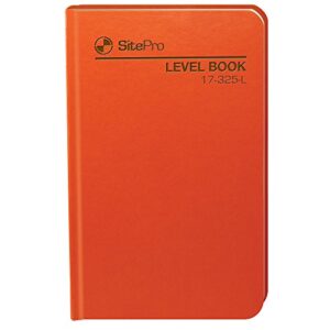 sitepro 17-325-l level book, 64-6, orange