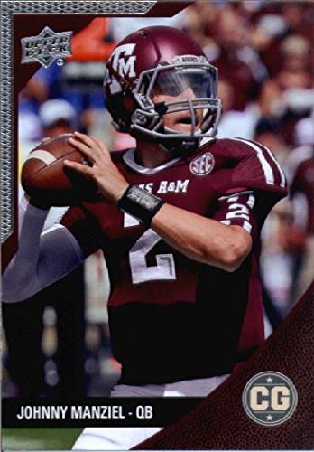 2014 Upper Deck SEC Conference Greats Texas A & M Football Card # 93 Johnny Manziel Rookie Card IN PROTECTIVE SCREWDOWN DISPLAY CASE