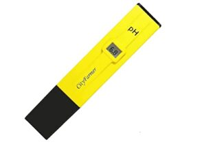 cityfarmer ph pen, digital ph meter, ph meter for water hydroponics, with 2 pack of calibration solution mixture included