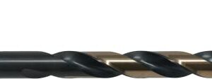 Cle-Line C18128 Bit Barrel Style 1878 High Speed Steel Jobber Length Drill Set, Black and Gold Finish, 1/16" - 1/2" Size, 29 Pieces