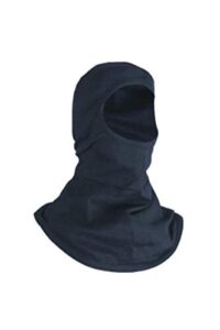 national safety apparel flame resistant (fr) ultrasoft knit hood, 12 calorie arc rated (h11ry), made in the usa navy
