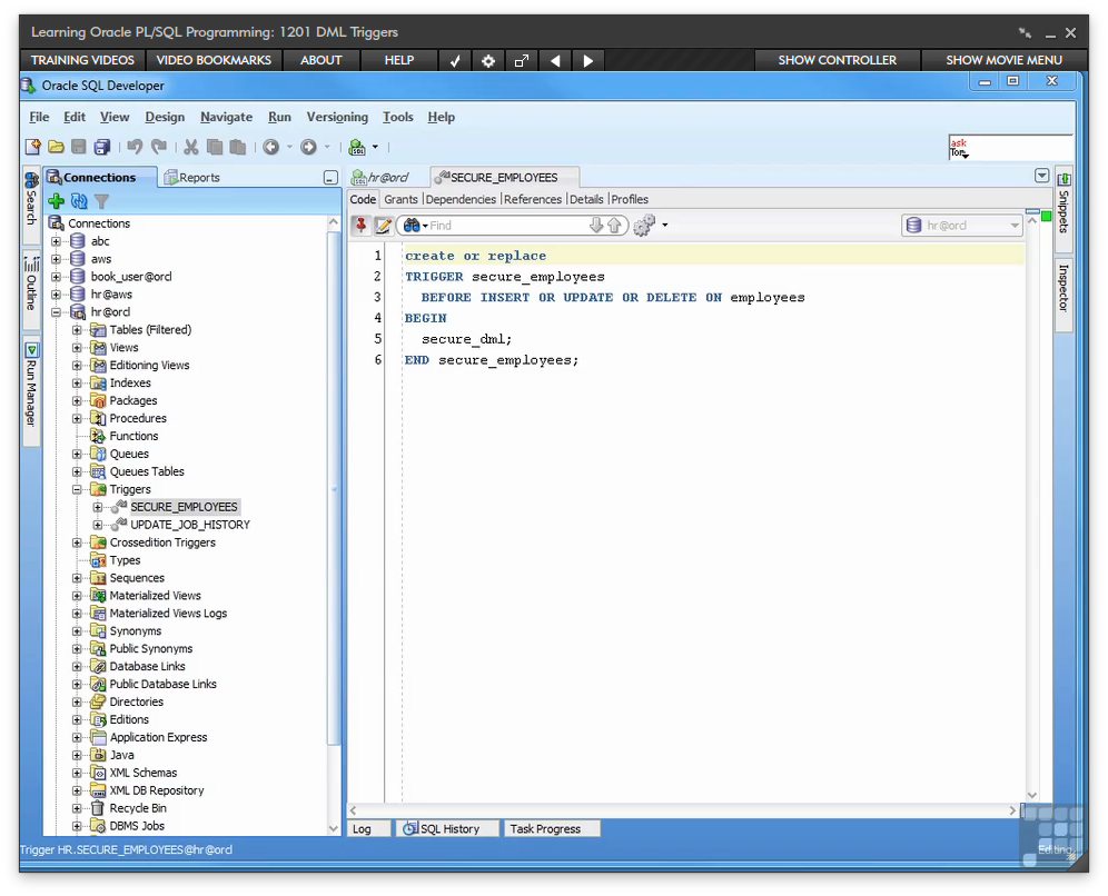 Learning Oracle PL/SQL Programming [Online Code]