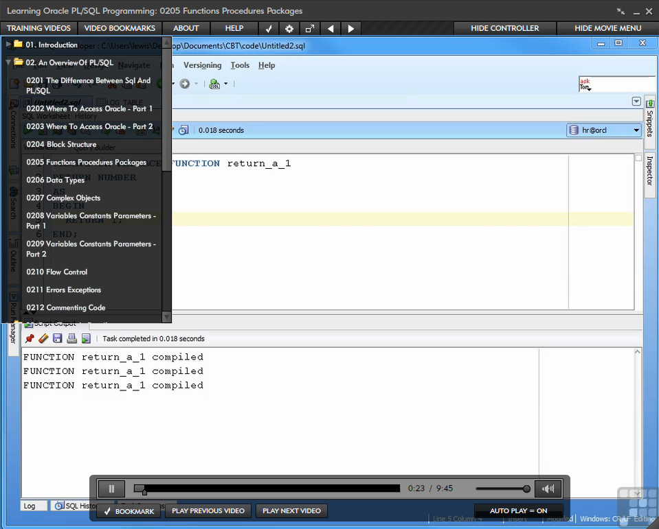 Learning Oracle PL/SQL Programming [Online Code]