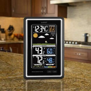 La Crosse Technology S88907 Vertical Wireless Color Forecast Station with Temperature Alerts