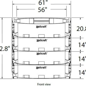 Wellcraft 5600 Polycarbonate Well Cover - Flat Cover