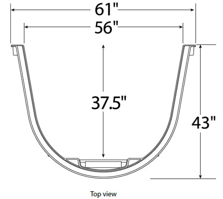 Wellcraft 5600 Polycarbonate Well Cover - Flat Cover