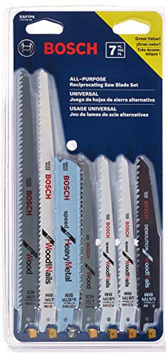 BOSCH RAP7PK 7-Piece Reciprocating Saw Blade Set