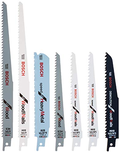 BOSCH RAP7PK 7-Piece Reciprocating Saw Blade Set