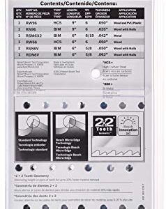 BOSCH RAP7PK 7-Piece Reciprocating Saw Blade Set