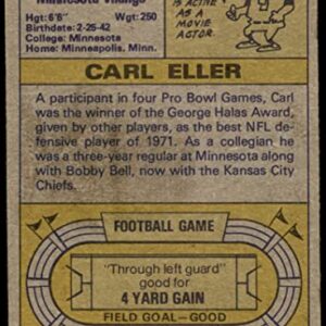 1974 Topps # 5 Carl Eller Minnesota Vikings (Football Card) VG Vikings Minnesota