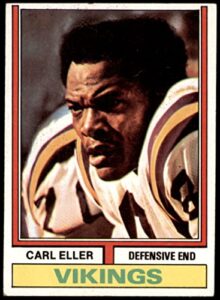 1974 topps # 5 carl eller minnesota vikings (football card) vg vikings minnesota