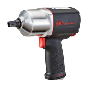 ingersoll rand 2135qxpa 1/2" drive air impact wrench, quiet technology, 1,100 ft-lbs powerful nut busting torque, lightweight, black