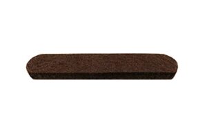 shepherd hardware 9865 1/2-inch x 2-5/8-inch heavy duty self-adhesive felt furniture strips, 16-pack, brown