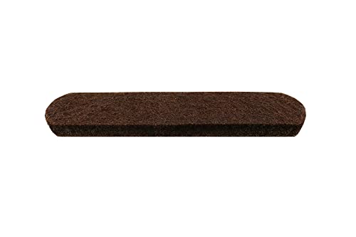 Shepherd Hardware 9865 1/2-Inch x 2-5/8-Inch Heavy Duty Self-Adhesive Felt Furniture Strips, 16-Pack, Brown