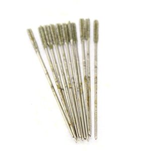 JINGLING 1.4mm Diamond Lapidary Drill Bits Micro Solid Bit Tipped Jewelry Tools for Stone Rock Pack of 20Pcs