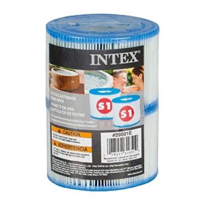 Intex 6 x 29001E B00PUZW3N2 PureSpa Type S1 Easy Set Pool Cartridges Filters | 2, 12 Count (Pack of 1), Blue