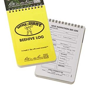 Little Giant Beehive Log Beekeepers Tracking Journal (Item No. BEELOG)