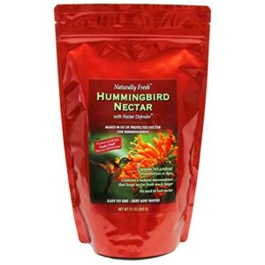 Sapphire Labs Naturally Fresh Hummingbird Nectar with Nectar Defender Lasts Longer in Hummingbird Feeders | Makes 96 oz of Clear Hummingbird Nectar | an Easy Mix Hummingbird Nectar Powder