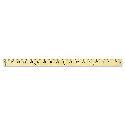 Westcott 10425 Wood Yardstick With Metal Ends, 36-Inch